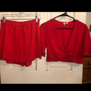H&M Red Matching Set